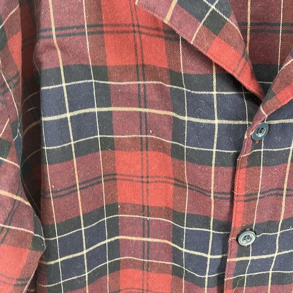 NWOT Barbour Laith plaid flannel long sleeve CE button up pajama top sz XXL - Picture 4 of 6